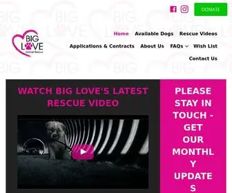 Bigloveanimalrescue.org(Big Love Animal Rescue) Screenshot