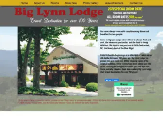 Biglynnlodge.com(Big Lynn Lodge) Screenshot