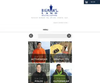 Bigmansland.com(Big and Tall Men's Clothing) Screenshot