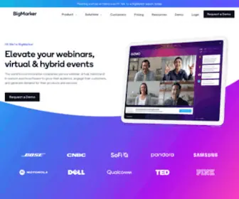 Bigmarker.com(Modern, No-Download Webinar Software) Screenshot