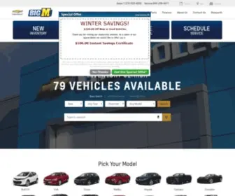 Bigmchevy.com(Big M Chevrolet) Screenshot