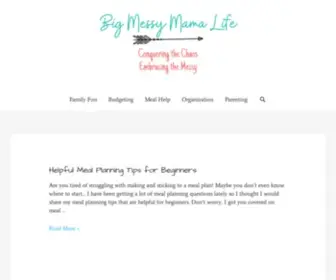 Bigmessymamalife.com(Big Messy Mama Life) Screenshot