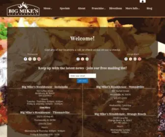 Bigmikessteakhouse.com(Big Mike's Steakhouse) Screenshot