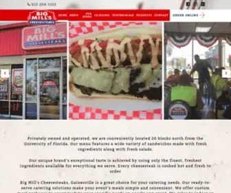 Bigmills.com(Big Mill's Cheesesteaks) Screenshot