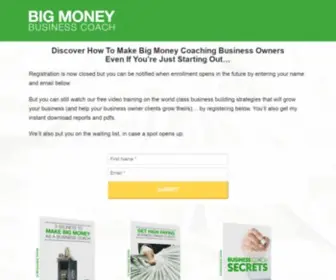 Bigmoneybusinesscoach.com(Bmbc) Screenshot