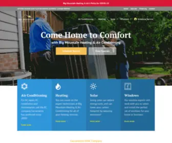 Bigmountainair.com(Big Mountain Heating and Air) Screenshot