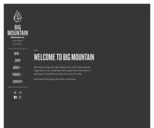 Bigmtnbrew.co(En}Big Mountain Brewing Company) Screenshot