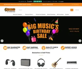 Bigmusicshop.com.au(Big Music) Screenshot