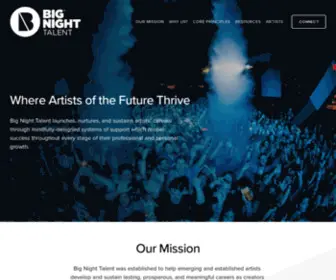 Bignighttalent.com(Big Night Talent) Screenshot