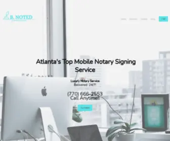 Bignoted.com(Big Noted Atlantas Top Mobile Notary Service) Screenshot