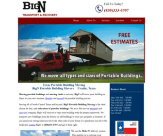 Bignportablebuildingmovers.com(BigN Portable Building Movers) Screenshot