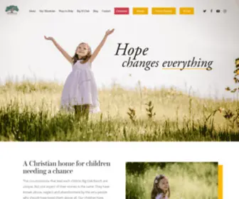 Bigoak.org(A Christian Home for Children Needing A Chance) Screenshot