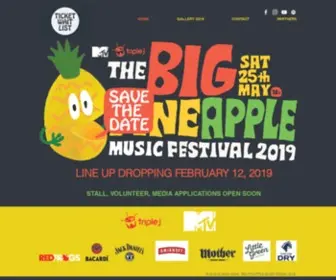 BigpineapplemusicFestival.com(Big Pineapple Music Festival) Screenshot