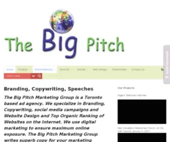 Bigpitch.ca(Ad Agency Toronto Creative Digital Marketing Agency Toronto Business Branding) Screenshot