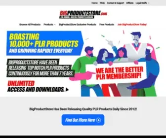 Bigproductstore.com(PLR Products Membership) Screenshot