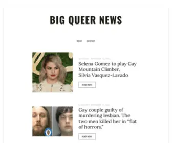 Bigqueernews.com(Big Queer News) Screenshot