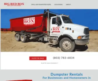 BigredboxDumpstercompany.com(Big Red Box Roll) Screenshot