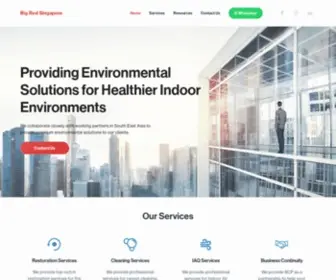 Bigred.com.sg(Disinfection & Sanitization with Antimicrobial Coating Services) Screenshot