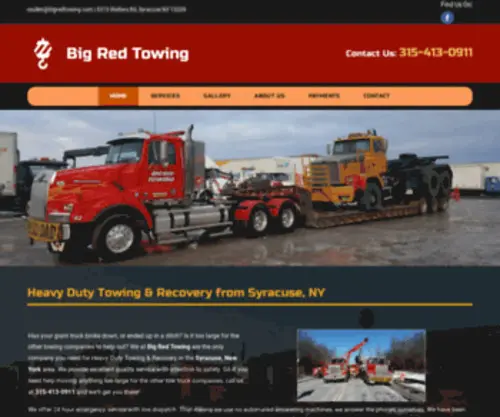 Bigredtowing.com(Heavy Duty Towing) Screenshot