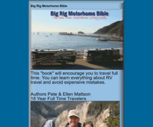 Bigrigbible.com(How to live full time in your RV) Screenshot