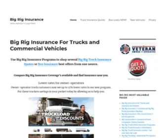 Bigriginsuranceprograms.com(Big Rig Insurance Programs) Screenshot