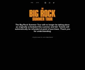 Bigrocksummertour.com(Big Summer Rock Tour) Screenshot