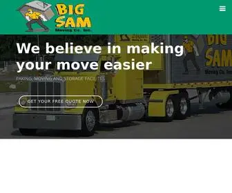 Bigsammovers.com(Big Sam Moving Company) Screenshot