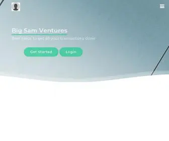 Bigsamventures.net(Big Sam Ventures) Screenshot