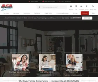 Bigsandysuperstore.com(Furniture, Mattresses, Electronics and Appliances) Screenshot