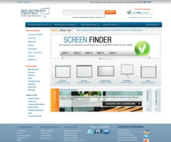 Bigscreencenter.com(Projector screen) Screenshot