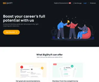 Bigshift.com(Job Search) Screenshot