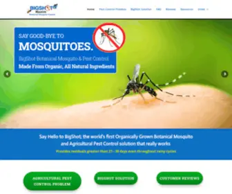 Bigshotmaxim.com(BigShot Maxim Botanical Mosquito Control) Screenshot