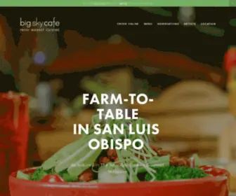 Bigskycafe.com(Big Sky Cafe Farm) Screenshot