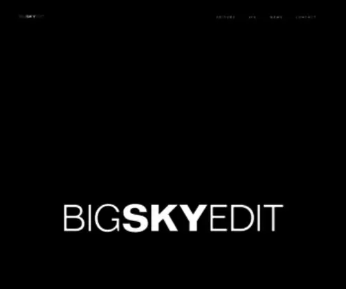 Bigskyedit.com(BIG SKY EDIT) Screenshot