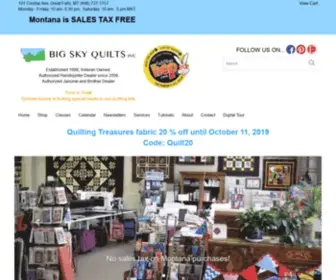 BigskyQuilts.com(Big Sky Quilts) Screenshot