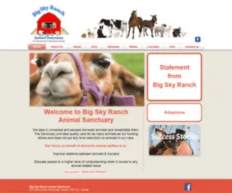 Bigskyranch.ca(Big Sky Ranch Animal Sanctuary) Screenshot