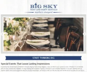 Bigskytent.com(Marthas Vineyard Tent Rentals) Screenshot