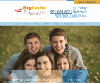 Bigsmileortho.com(BigSmile Orthodontics) Screenshot