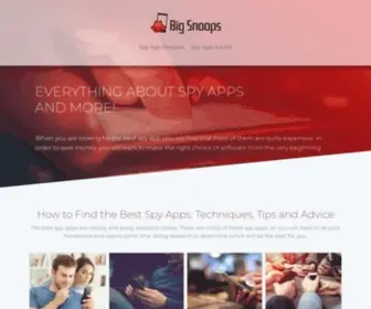 Bigsnoops.com(The Best Spy Apps Reviews & Advice) Screenshot