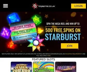 Bigspins.co.uk(Online slots UK) Screenshot