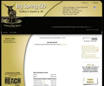 Bigspringisd.net(Big Spring ISD) Screenshot