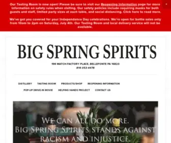 Bigspringspirits.com(Big Spring Spirits) Screenshot