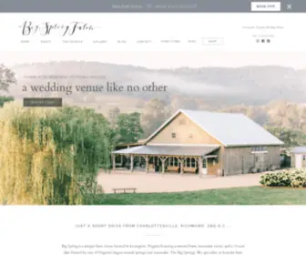 BigspringVa.com(Lexington, VA Barn and Estate Wedding Venue) Screenshot