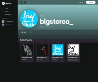 Bigstereo.net(On Spotify) Screenshot