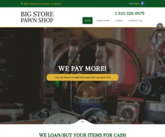 Bigstorepawn.com(We Buy Gold) Screenshot