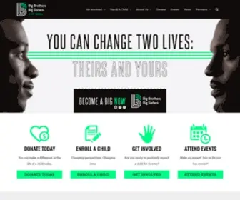 Bigstri.org(Big Brothers Big Sisters of the Triangle) Screenshot