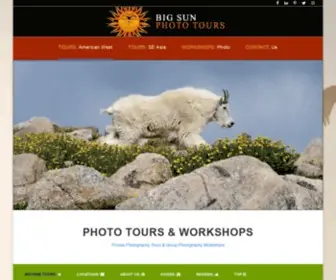 Bigsunphototours.com(Private Photo Tours & Sightseeing Jeep Tours) Screenshot