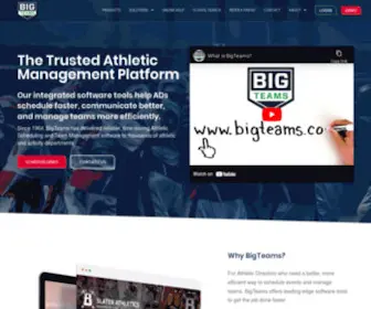 Bigteams.com(Athletic Scheduling and Team Management Software) Screenshot