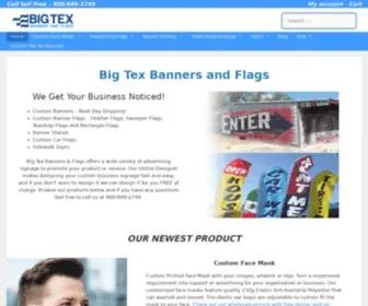 Bigtexbanners.com(Big Tex Banners & Flags) Screenshot