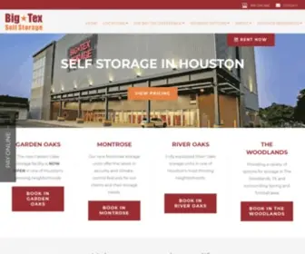 Bigtexstorage.com(Self Storage Houston) Screenshot